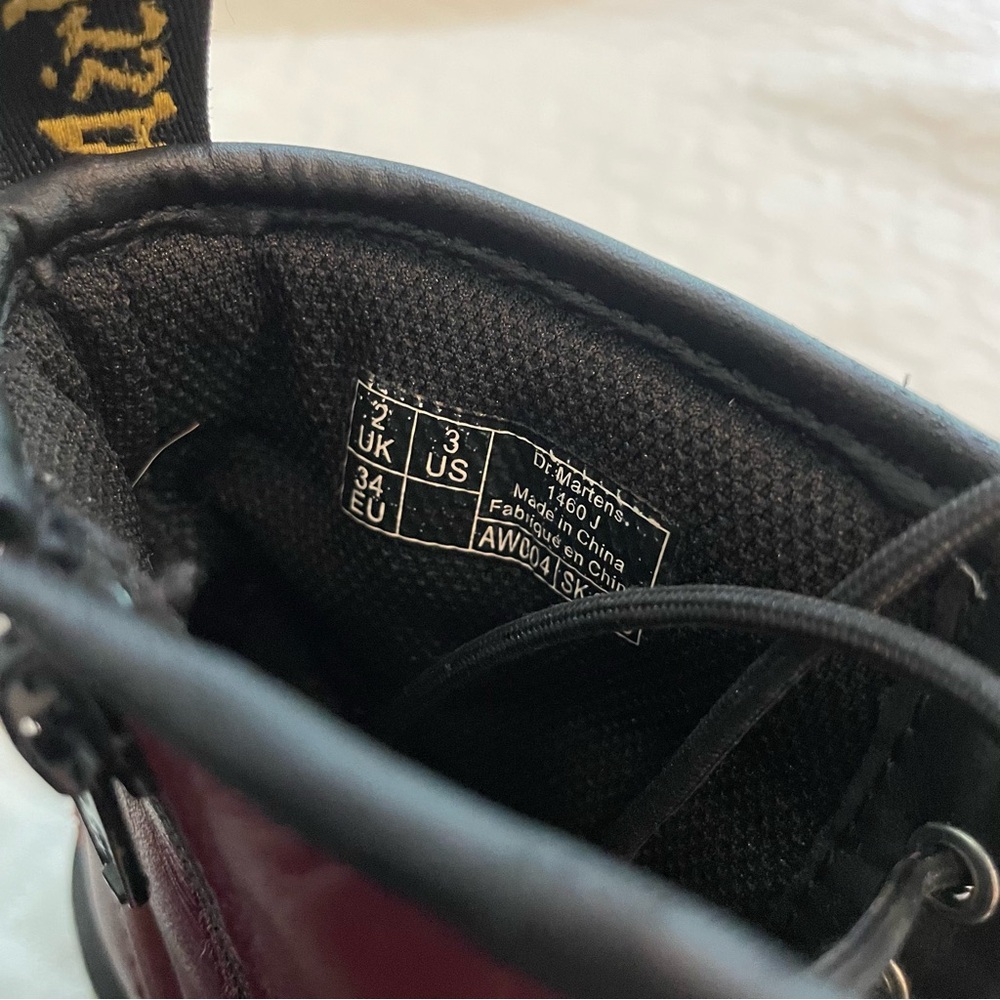 Dr. Martens Kids Boots - Burgundy - Picture 3 of 9